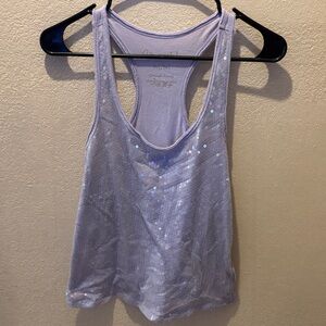 Aeropostale Lavender Sequin Tank Top